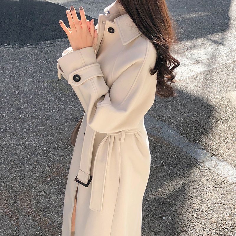 Sophie | Manteau Long en Laine Coupe Ample pour une Élégance Automnale Féminine Rousane