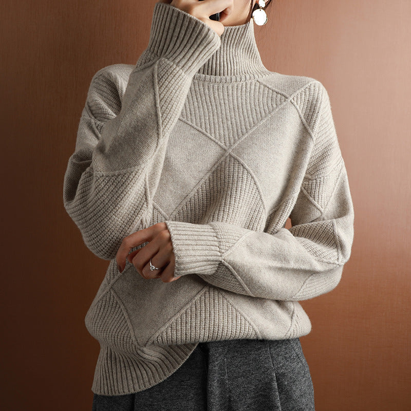 Camille | Pull en Maille à Manches Longues pour un Automne-Hiver Élégant et Confortable Rousane