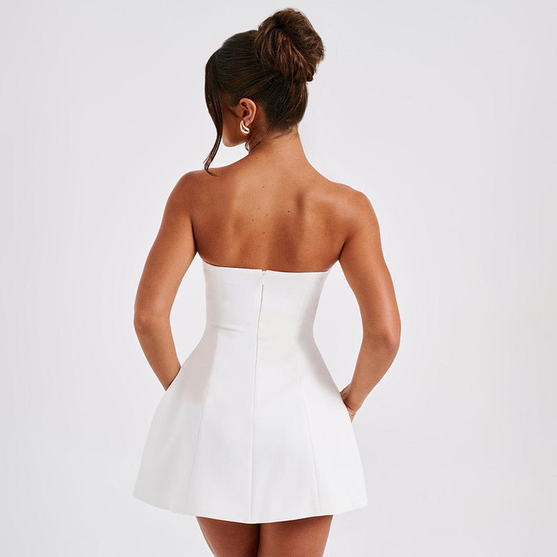 Détail du bustier structuré de la robe Elay™, soutien parfait.