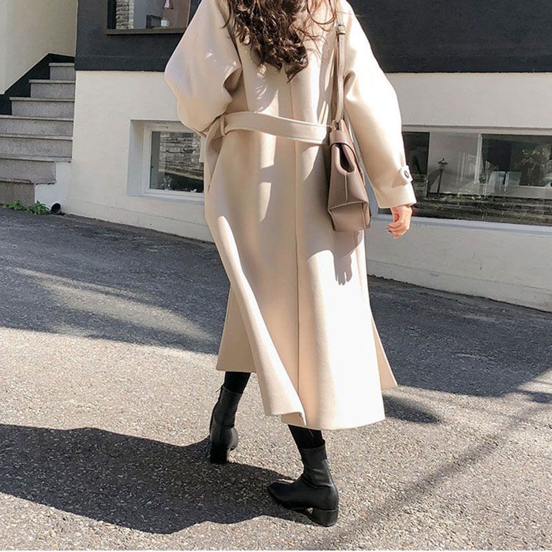Sophie | Manteau Long en Laine Coupe Ample pour une Élégance Automnale Féminine Rousane