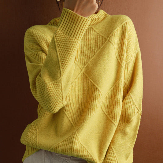Camille | Pull en Maille à Manches Longues pour un Automne-Hiver Élégant et Confortable Rousane