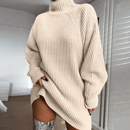 Élise | Robe-Pull Longue Col Roulé pour un Hiver Confortable et Stylé Rousane