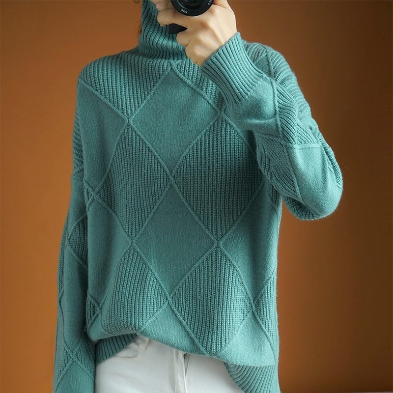 Camille | Pull en Maille à Manches Longues pour un Automne-Hiver Élégant et Confortable Rousane