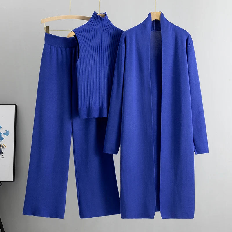 Amélie | Ensemble Tricot Femme 3 Pièces Élégance et Confort Rousane