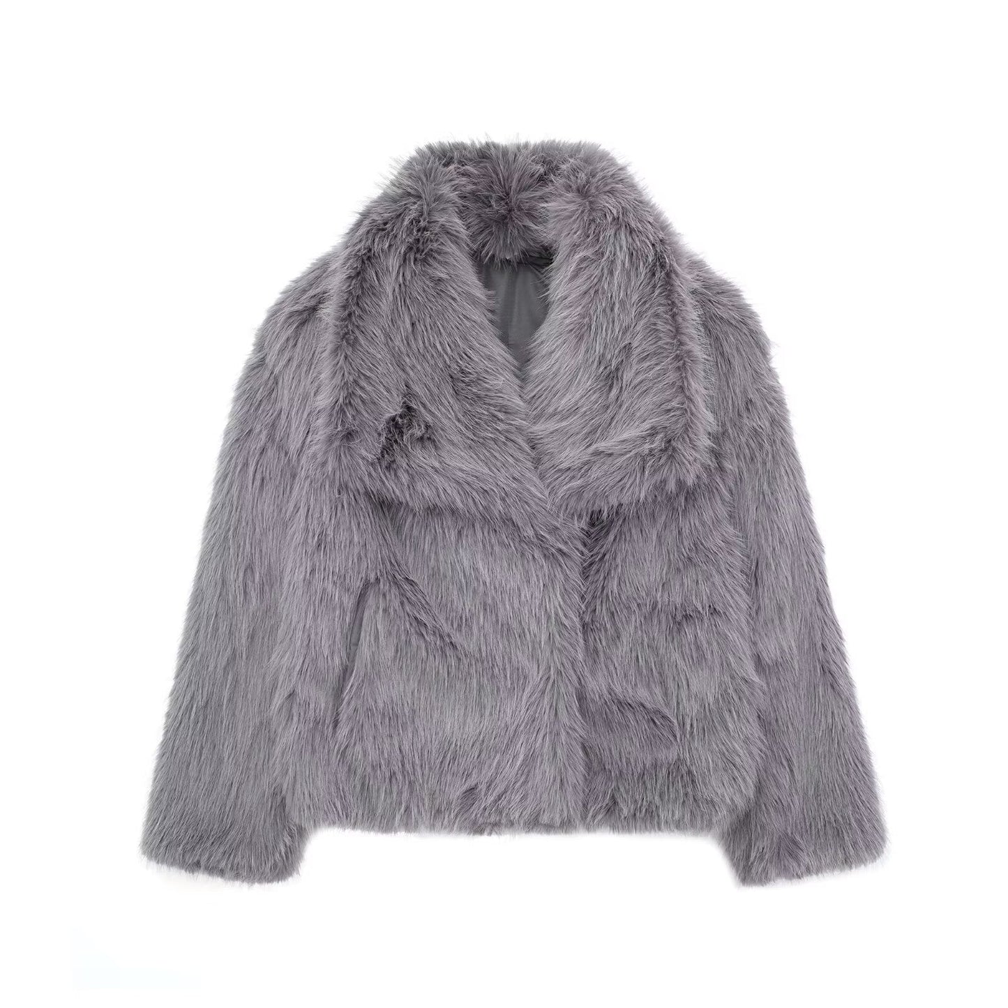 Clara | Cardigan Court en Fausse Fourrure pour un Street Style Élégant et Confortable Rousane