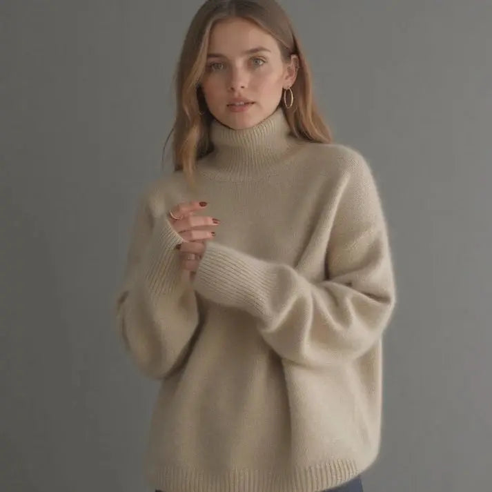 Éloïse | Pull Oversize en Cachemire pour un Luxe Décontracté Rousane